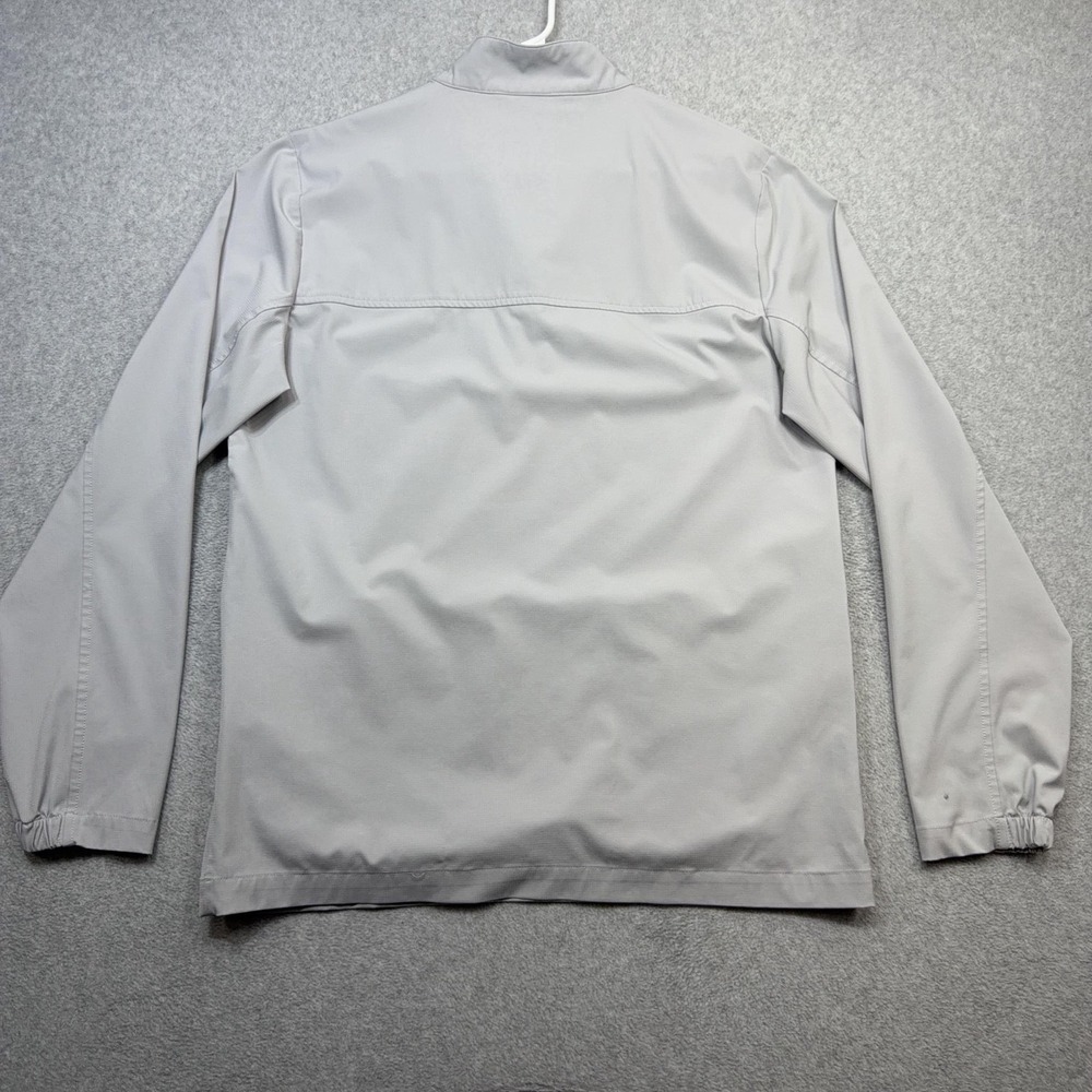 Travis Mathew Jacket Mens Medium Light Gray 1/2 Zip Windbreaker Golf Pullover - Picture 12 of 14